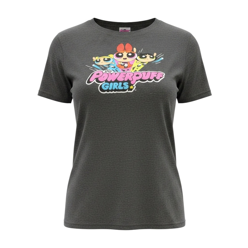 Cartoon Network Powerpuff Girls Graphic T-Shirt Charcoal Gray XXL 2XL 19